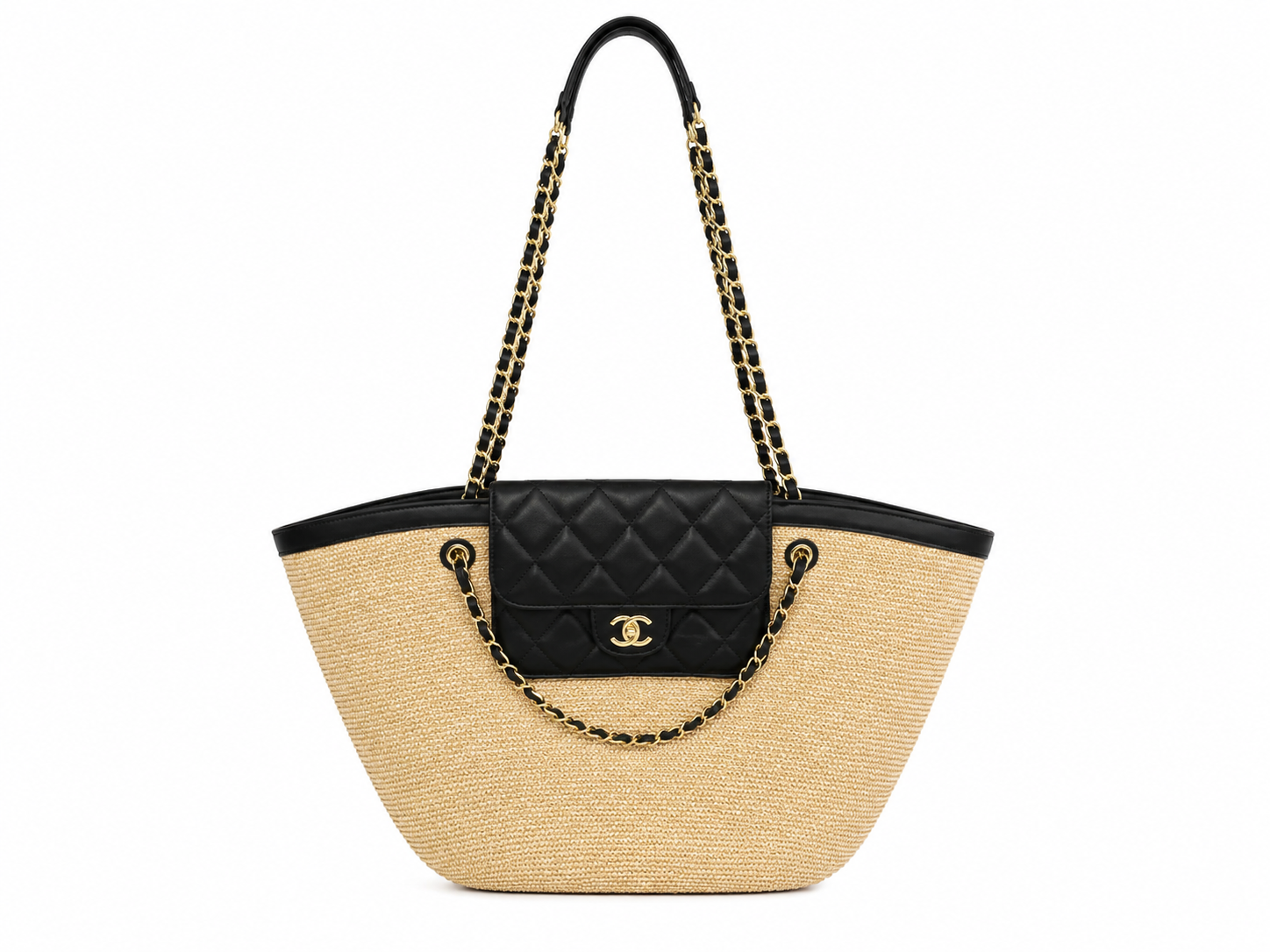 Chanel – Луксозна дамска плажна чанта с несесер