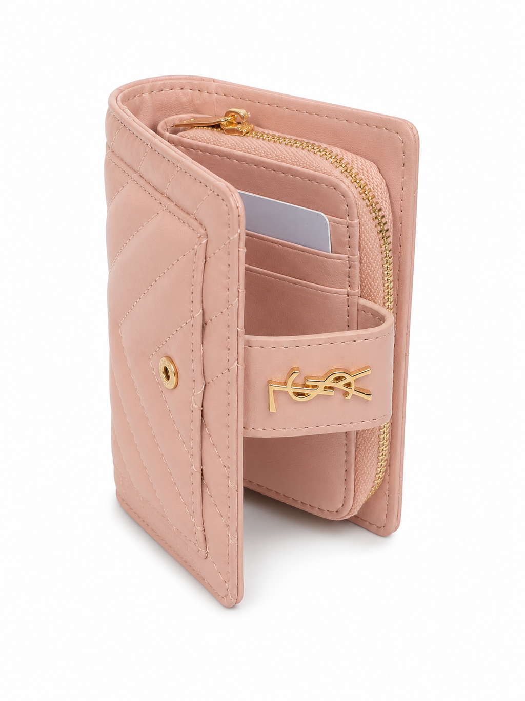 Saint Laurent Monogram Quilted Leather Wallet