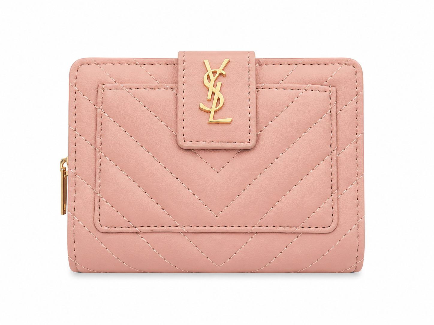 Saint Laurent Monogram Quilted Leather Wallet